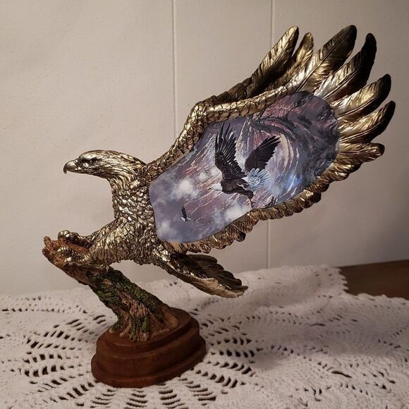 Bradford Exchange "Freedom's Guardian" from On Eagle's Wings Collection Statue - Picture 3 of 8